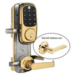 Yale Z-Wave Assure Interconnected Lockset with Touchscreen Deadbolt, Valdosta Lever, Left Handed, Bright Brass